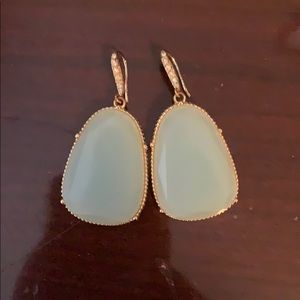 INC blue stone earrings